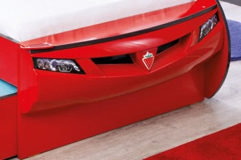 CARBED Кровать-машина Coupe с выдвижной кроватью Red 20.03.1306.00 в Ирше - irsha.mebel54.com | фото