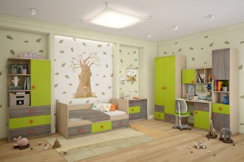 Детская комната Пуговка в Ирше - irsha.mebel54.com | фото