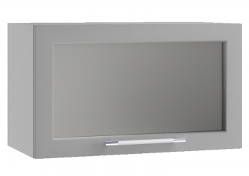 Кёльн ШВГС 600 Шкаф верхний горизонтальный со стеклом (Софт тоффи/корпус Венге) в Ирше - irsha.mebel54.com | фото