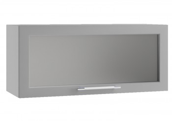 Кёльн ШВГС 800 Шкаф верхний горизонтальный со стеклом (Софт тоффи/корпус Венге) в Ирше - irsha.mebel54.com | фото