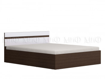 Ким кровать 1,4 (Венге/белый глянец) в Ирше - irsha.mebel54.com | фото