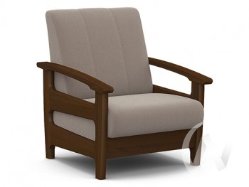 Кресло для отдыха Омега (орех лак/CATANIA COCOA) в Ирше - irsha.mebel54.com | фото