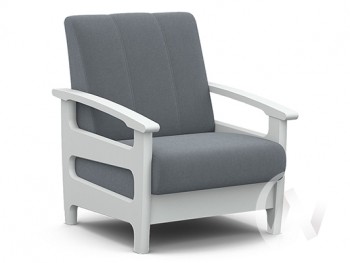 Кресло для отдыха Омега (снег лак/CATANIA SILVER) в Ирше - irsha.mebel54.com | фото
