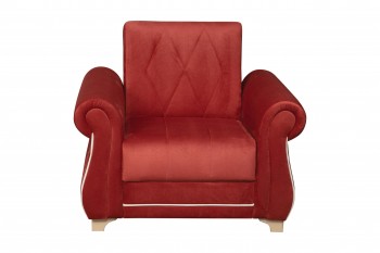 Кресло для отдыха "Порто" (микровелюр Гавайи бордо / микровельвет крем)/осн. в Ирше - irsha.mebel54.com | фото