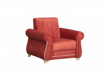 Кресло для отдыха "Порто" (микровелюр Гавайи бордо / микровельвет крем)/осн. в Ирше - irsha.mebel54.com | фото