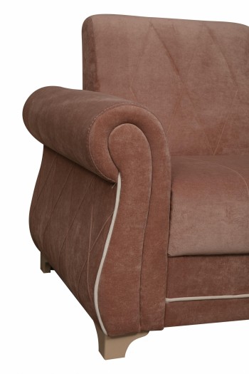 Кресло для отдыха "Порто" (велюр киви корица / микровельвет крем) в Ирше - irsha.mebel54.com | фото