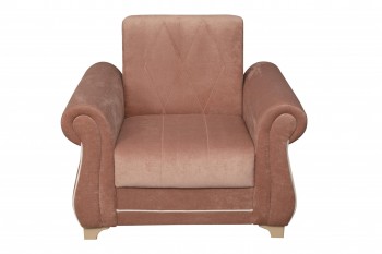 Кресло для отдыха "Порто" (велюр киви корица / микровельвет крем) в Ирше - irsha.mebel54.com | фото