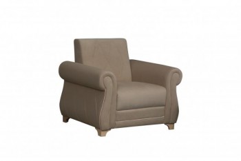 Кресло для отдыха "Порто" (велюр киви латте / микровельвет крем) в Ирше - irsha.mebel54.com | фото