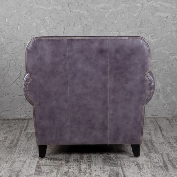 Кресло кожаное Элегант (Фиолетовый) в Ирше - irsha.mebel54.com | фото