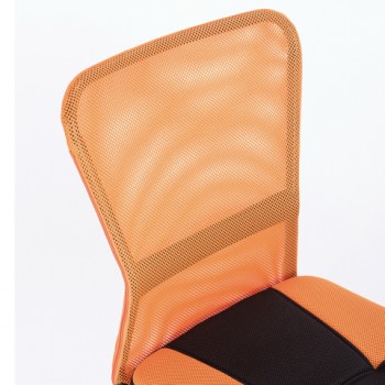 Кресло компактное BRABIX Smart MG-313 (черный, оранжевый) в Ирше - irsha.mebel54.com | фото