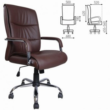 Кресло офисное BRABIX Space EX-508 (коричневый) в Ирше - irsha.mebel54.com | фото