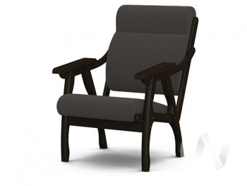 Кресло Вега-10 (венге лак/ULTRA GRAFIT) в Ирше - irsha.mebel54.com | фото