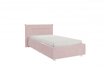 Кровать 0.9 Альба с основанием (Нежно-розовый велюр) в Ирше - irsha.mebel54.com | фото