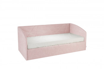 Кровать 0.9 Бест Софа (Нежно-розовый велюр) в Ирше - irsha.mebel54.com | фото