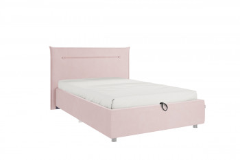 Кровать 1,2 Альба (Нежно-розовый велюр/под-мех) в Ирше - irsha.mebel54.com | фото