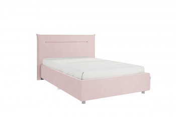 Кровать 1,2 Альба с основанием (Нежно-розовый велюр) в Ирше - irsha.mebel54.com | фото