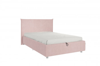 Кровать 1,2 Квест (Нежно-розовый велюр/под-мех) в Ирше - irsha.mebel54.com | фото