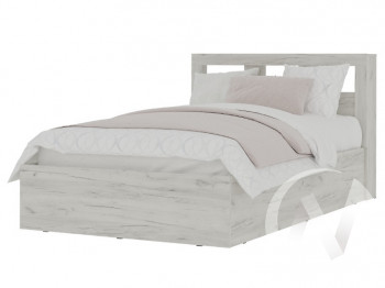 Кровать 1,2 МС Гранд (дуб крафт белый) в Ирше - irsha.mebel54.com | фото