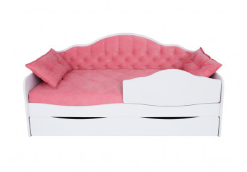 Кровать 170 серии Иллюзия Лайт 1 ящик 89 Розовый (подушки) в Ирше - irsha.mebel54.com | фото