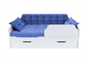 Кровать 170 серии Спорт Лайт 1 ящик 85 Синий (подушки) в Ирше - irsha.mebel54.com | фото