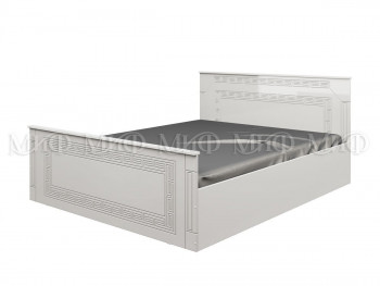 Кровать Афина-1 1,4 м (Белый/Белый глянец) в Ирше - irsha.mebel54.com | фото