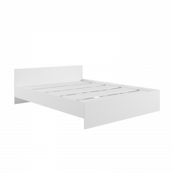 Кровать без ящ. М1600 Мадера Белый в Ирше - irsha.mebel54.com | фото