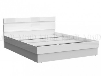 Кровать Челси 1400 (Белый/Белый глянец) в Ирше - irsha.mebel54.com | фото
