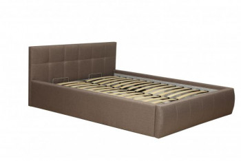 Кровать "Диана" ш. 1400 (Н=1010мм) (жаккард шоколад) в Ирше - irsha.mebel54.com | фото