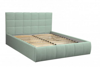 Кровать "Диана" ш. 1600 (Н=1010мм) (жаккард аква) в Ирше - irsha.mebel54.com | фото