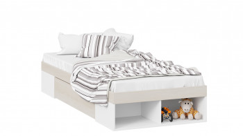 Кровать «Сканди» с ящиком Дуб Гарден/Белый в Ирше - irsha.mebel54.com | фото