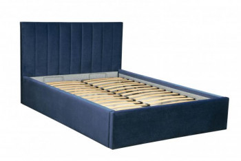 Кровать "Юнона" ш. 1600 (Н=1020мм) (ягуар нэви) в Ирше - irsha.mebel54.com | фото