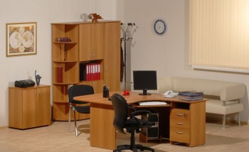Мебель для персонала Рубин 42 Светлый миланский орех в Ирше - irsha.mebel54.com | фото