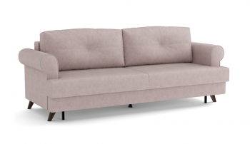 Оливер / диван - кровать 3-х местн. (еврокнижка) (велюр велутто пастельно-розовый 11 / велюр велутто в Ирше - irsha.mebel54.com | фото