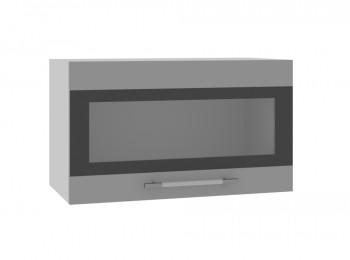 Ройс ГПГСФ 600 Шкаф верхний горизонтальный (Графит софт/корпус Серый) в Ирше - irsha.mebel54.com | фото