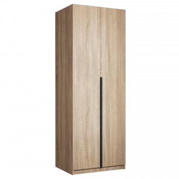Шкаф 2-х дверный Локер "гармошка" Дуб Сонома (штанга) в Ирше - irsha.mebel54.com | фото