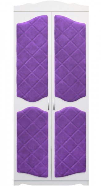 Шкаф 2-х створчатый серии Иллюзия 32 фиолетовый в Ирше - irsha.mebel54.com | фото