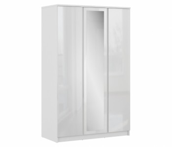 Шкаф 3-х дверный СБ-2493 Медея (Белый/Белый глянец) в Ирше - irsha.mebel54.com | фото
