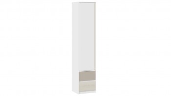 Шкаф для белья комбинированный «Сканди» Дуб Гарден/Белый/Глиняный серый в Ирше - irsha.mebel54.com | фото