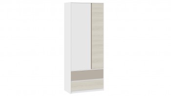 Шкаф для одежды комбинированный «Сканди» Дуб Гарден/Белый/Глиняный серый в Ирше - irsha.mebel54.com | фото