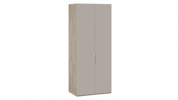 Шкаф для одежды с 2 глухими дверями «Эмбер» Баттл Рок/Серый глянец в Ирше - irsha.mebel54.com | фото