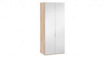 Шкаф для одежды с 2 зеркальными дверями «Эмбер» Яблоня Беллуно в Ирше - irsha.mebel54.com | фото