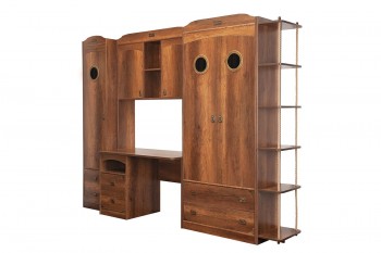 Шкаф комбинированный для белья «Навигатор» (Дуб Каньон) в Ирше - irsha.mebel54.com | фото