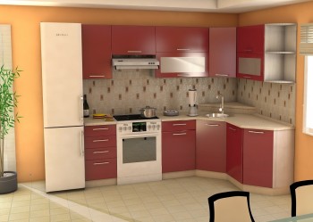Угловая кухня Максимус-24 2400х1700 мм в Ирше - irsha.mebel54.com | фото